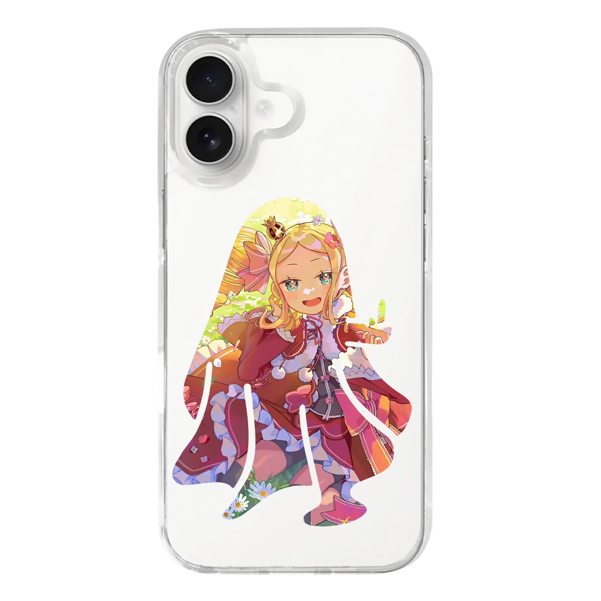 リゼロ グッズ ベアトリス - iPhone 17シリーズ 透明スマホケース – 薄型・耐衝撃・精密フィット保護カバー